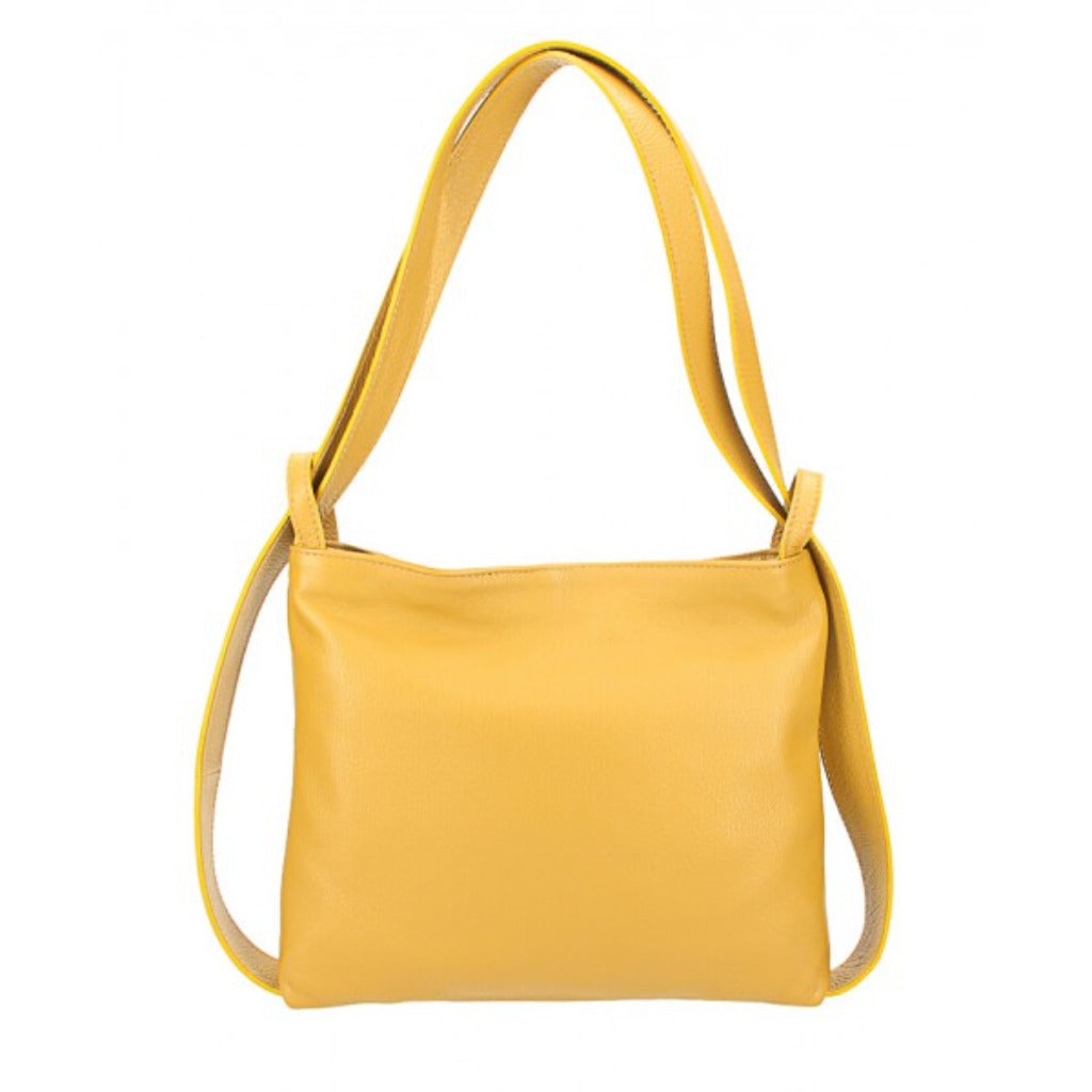 Adele backpack in mustard yellow or gold