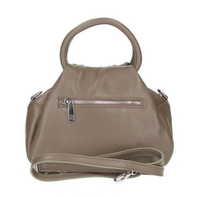 Zipped pocket on the back of the Isla tote