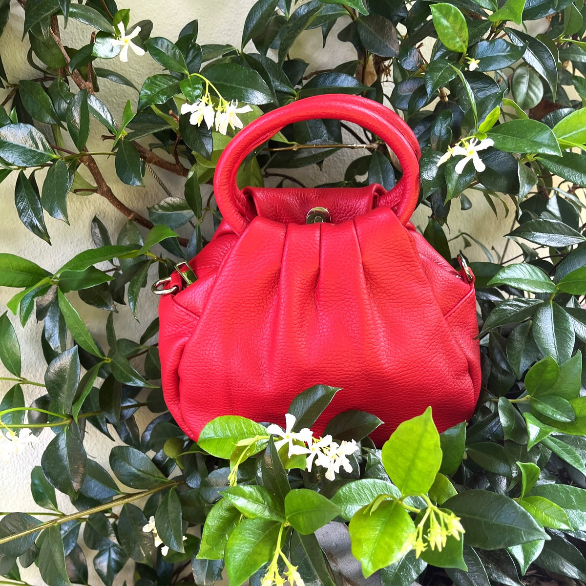 Isla tote in red