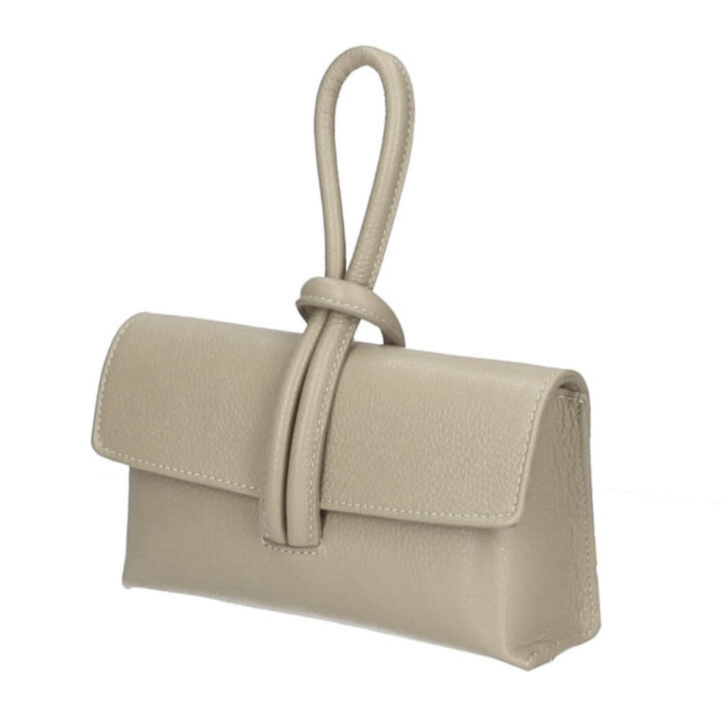 Rachelle clutchin taupe