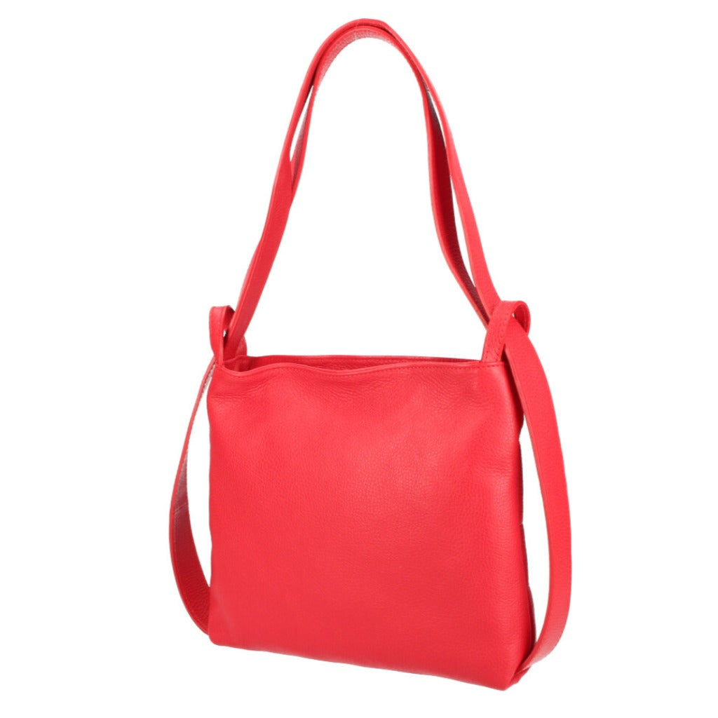 side view of the smaller shoulder and backpack