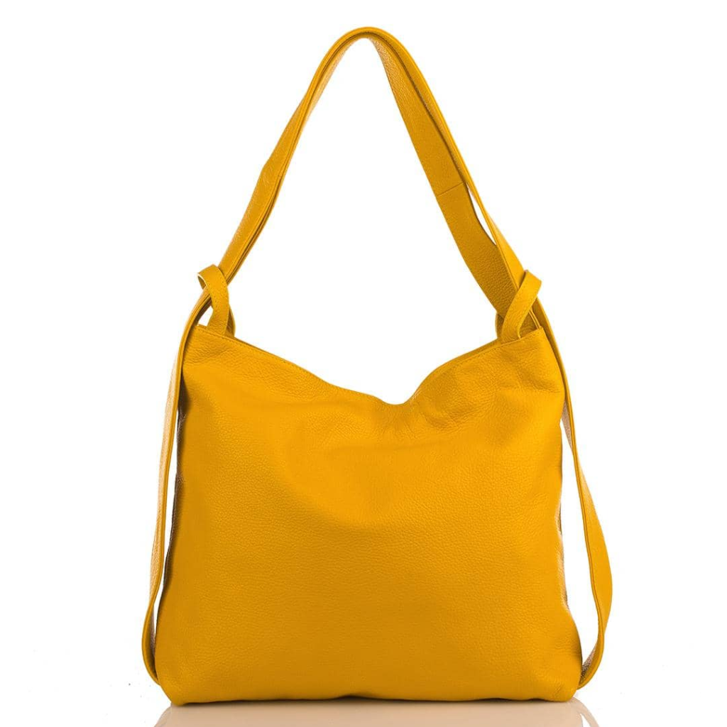 Sorella Handbags Adelaide backpack in mustard yellow or gold