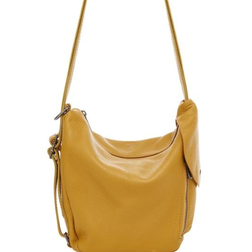 The Tanya backpack in mustard yellow