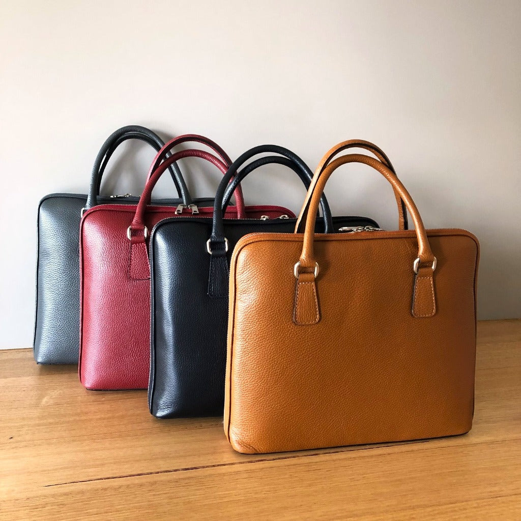 Brianna business bag in peru or cognac