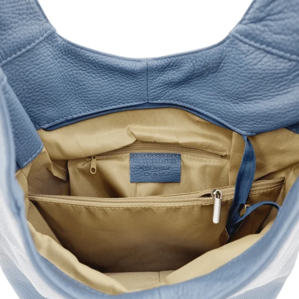 Cocoa bag in steelblue or denim blue