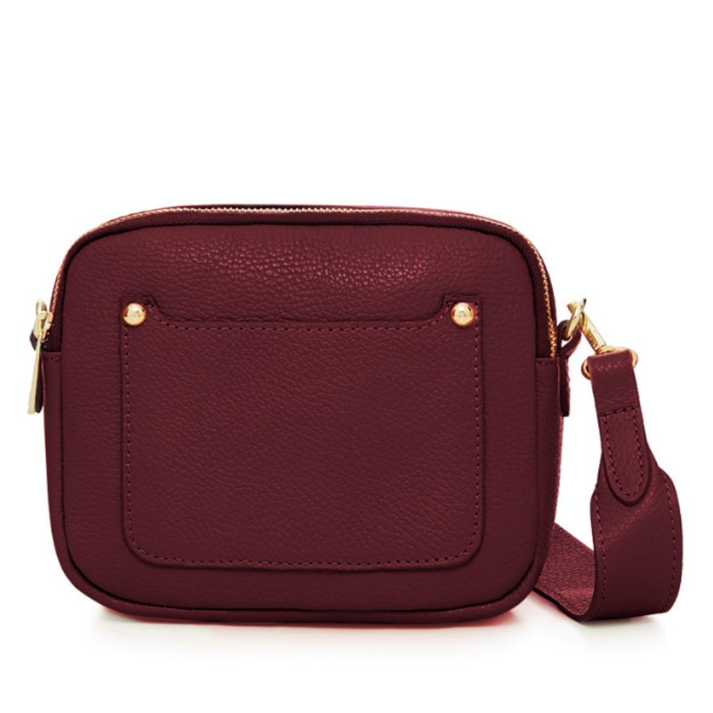 Crystal bag in burgundy 