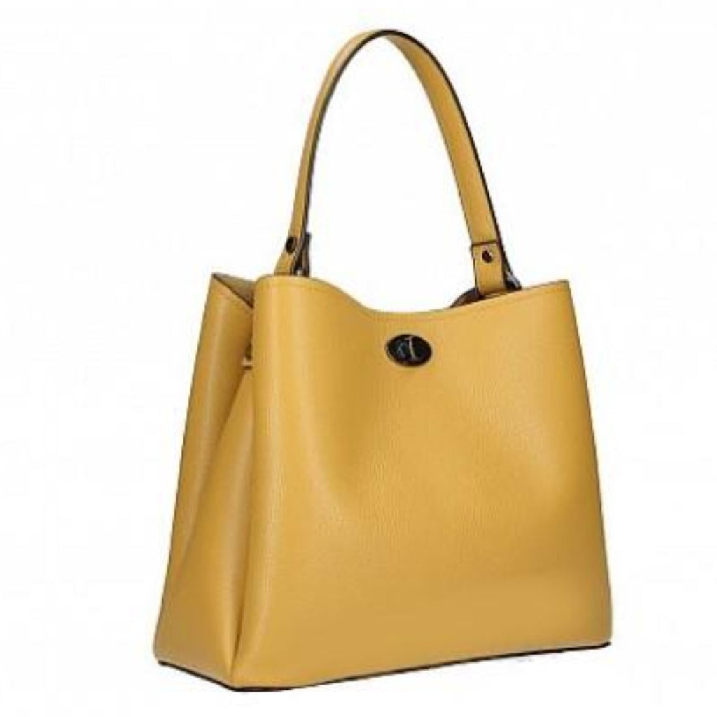 Maggie tote in mustard yellow