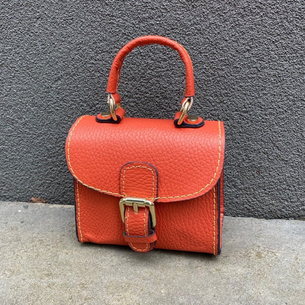 Myla bag in gold or mustard yellow