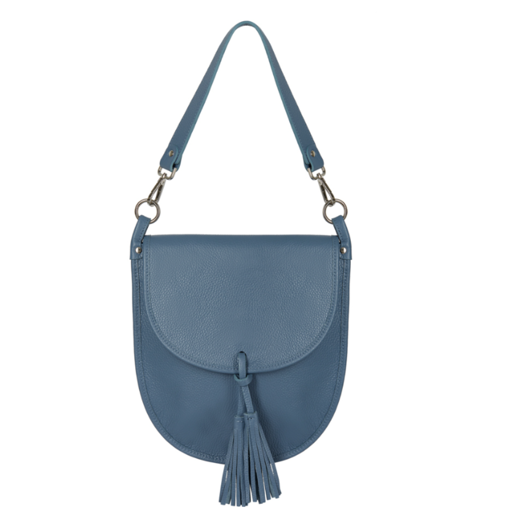 Oriel bag in denim blue or steel blue