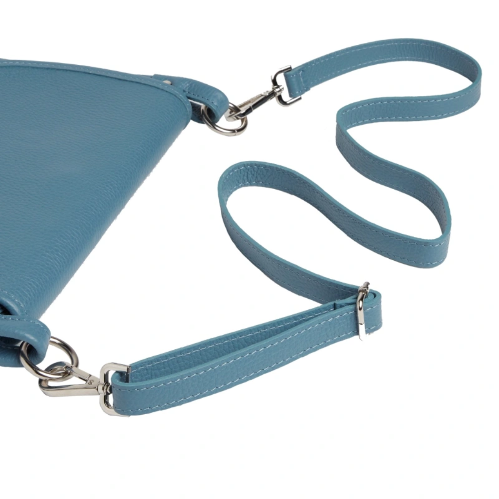 Oriel bag in denim blue or steel blue