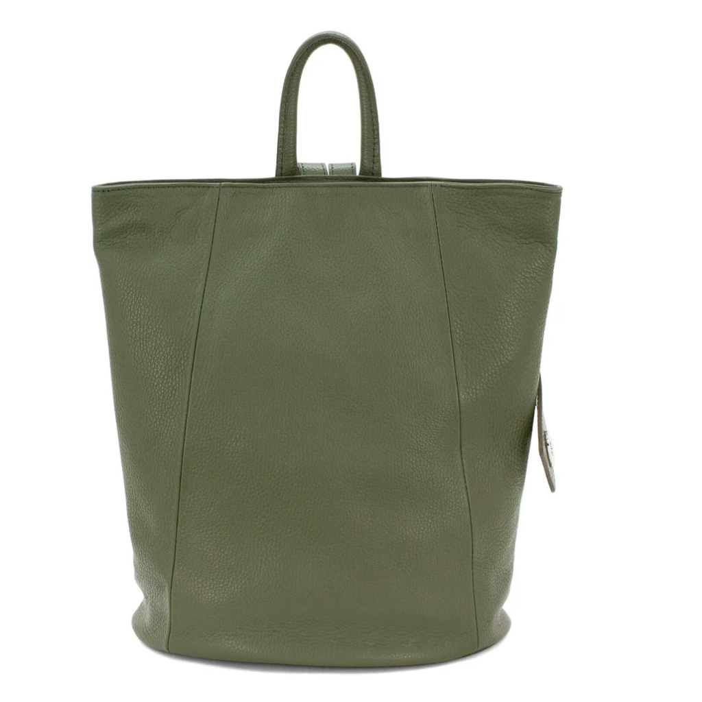 Olive Pavlova bag with the strap open