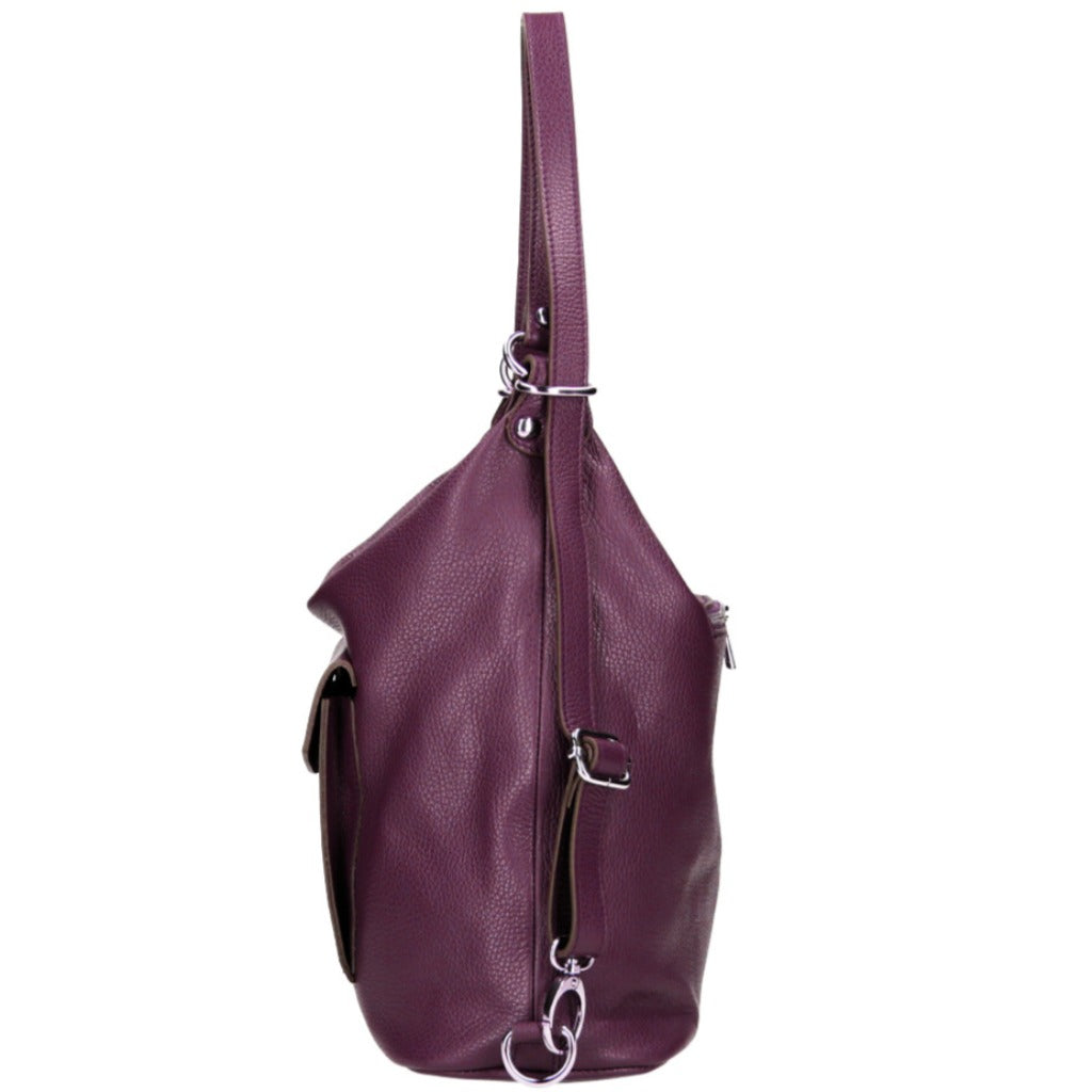 Sorella Handbags side view of the Phillipa shoulder bag