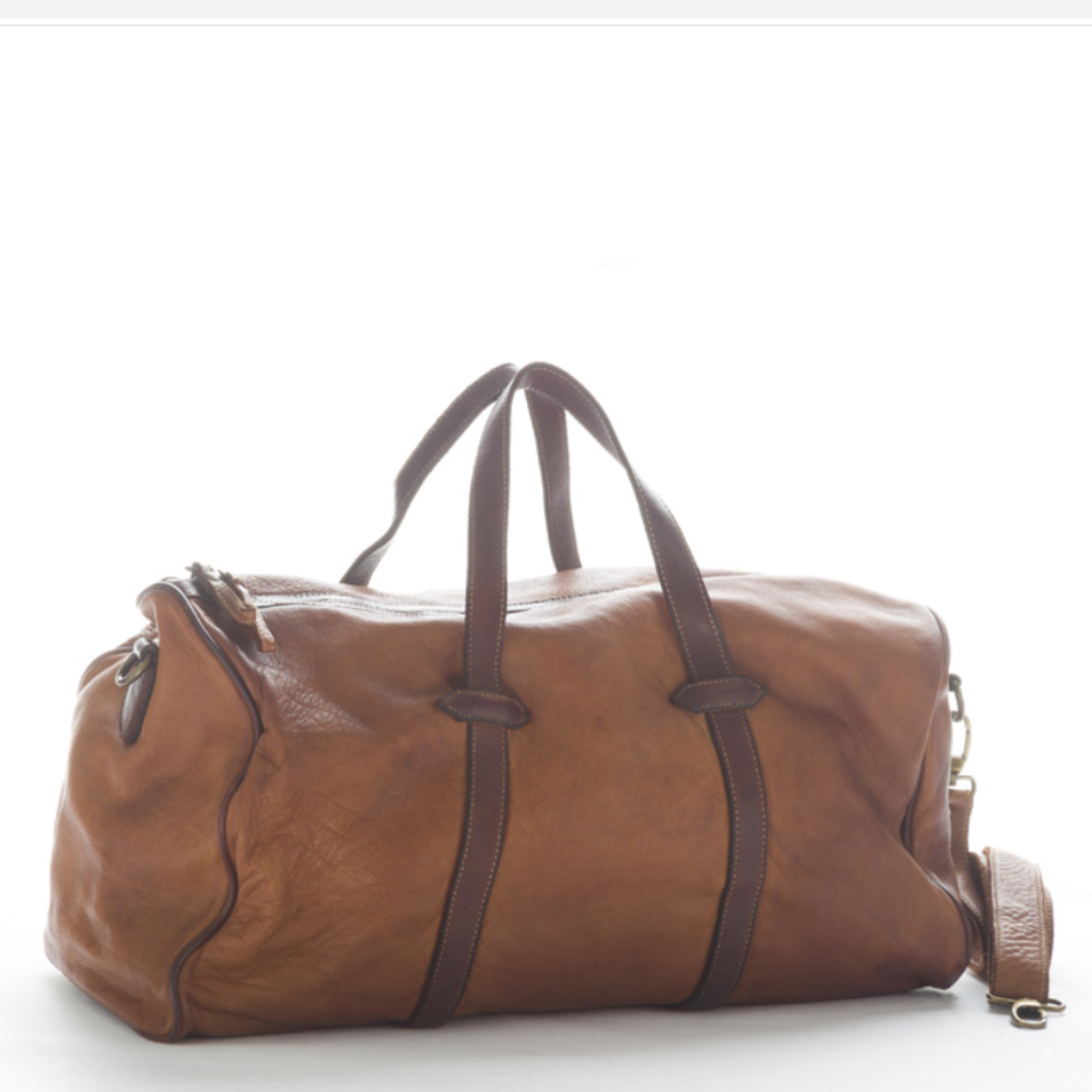 Raymond weekend bag in sienna or natural