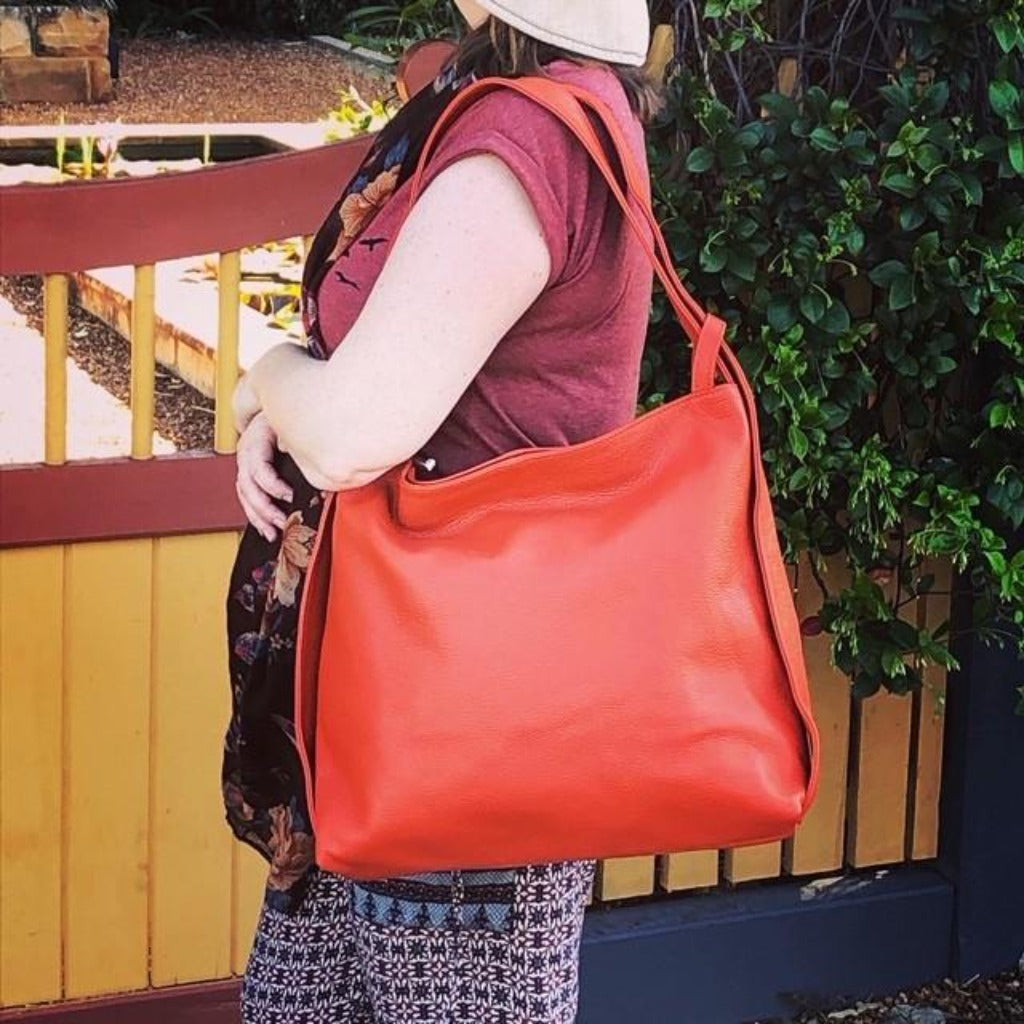 Adelaide backpack in burnt orange