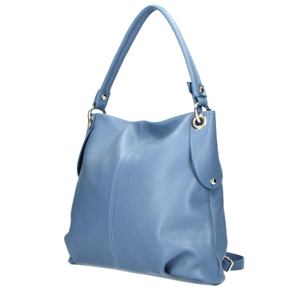 The Kelli shoulder bag in steelblue or denim blue