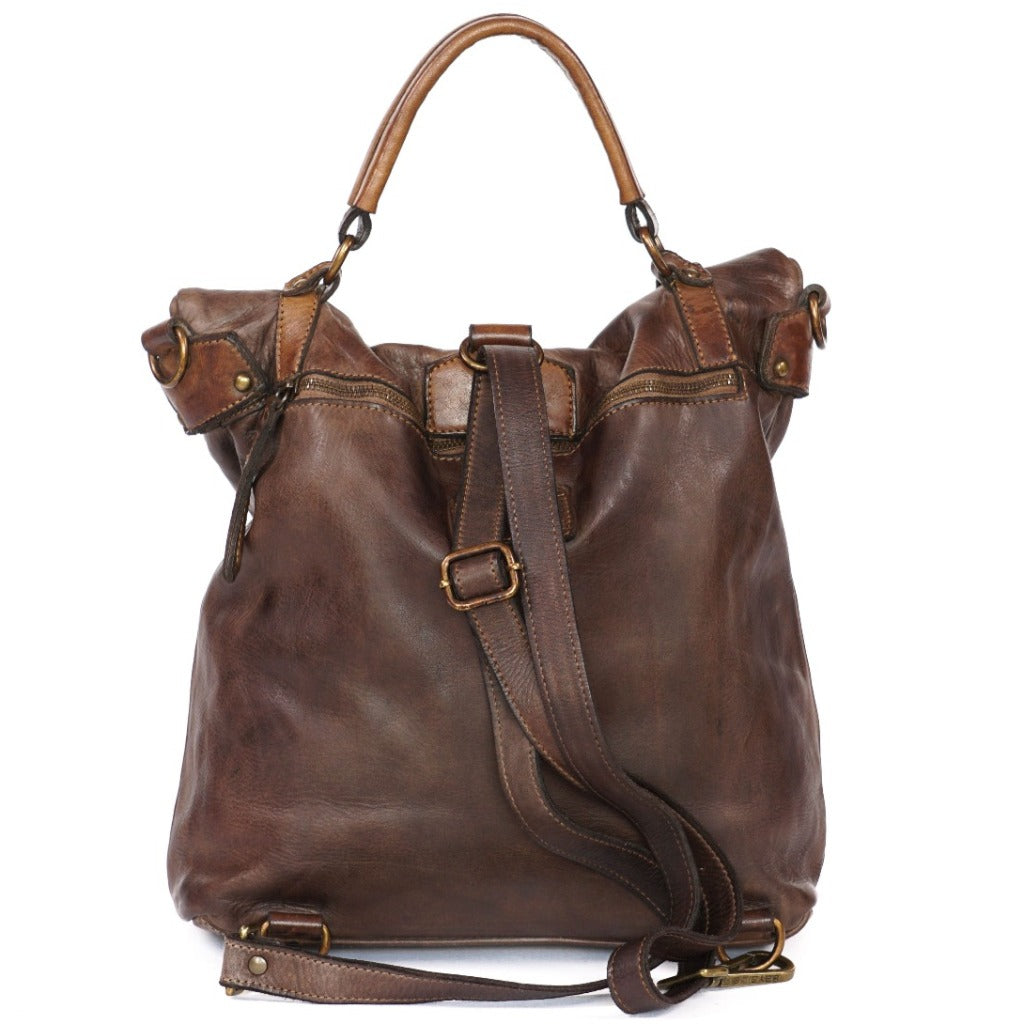 The Ellie backpack in dark brown