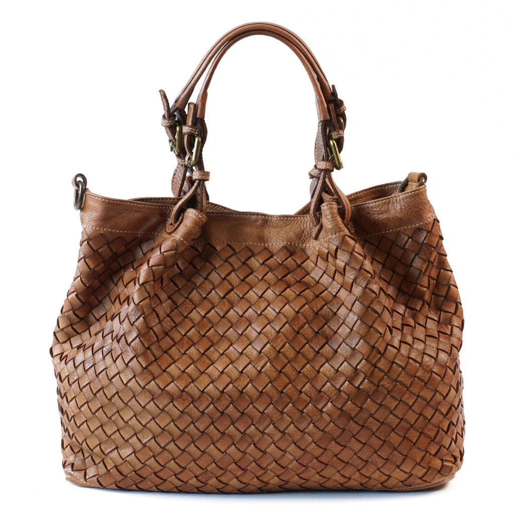 The Diamonte vintage bag in natural leather