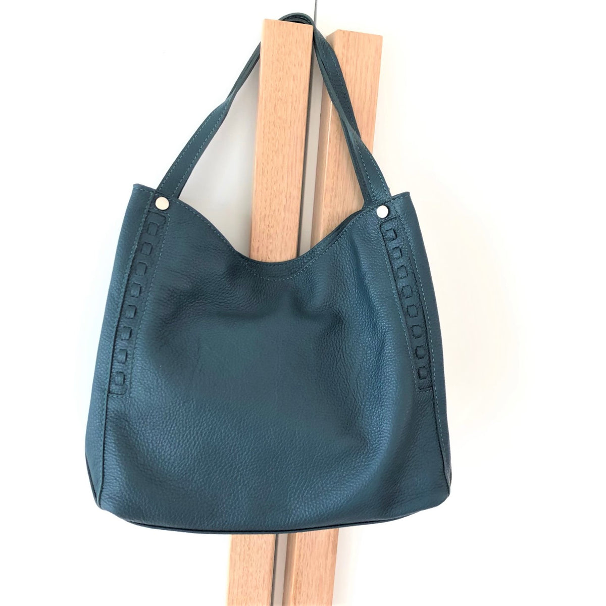 Chilli bag in teal hanging