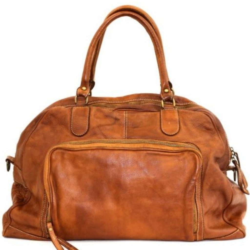 The cristian bag in sienna or natural