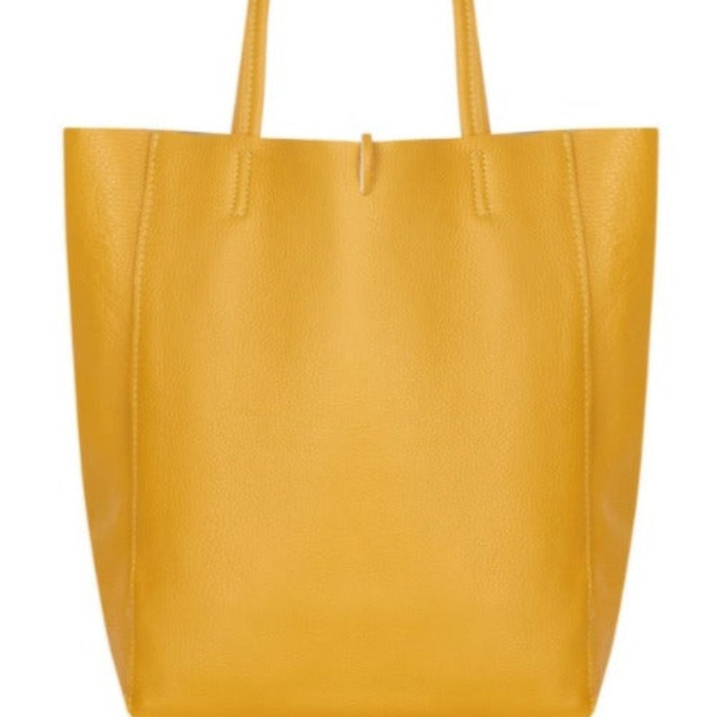 shopper bag in mustard yellow