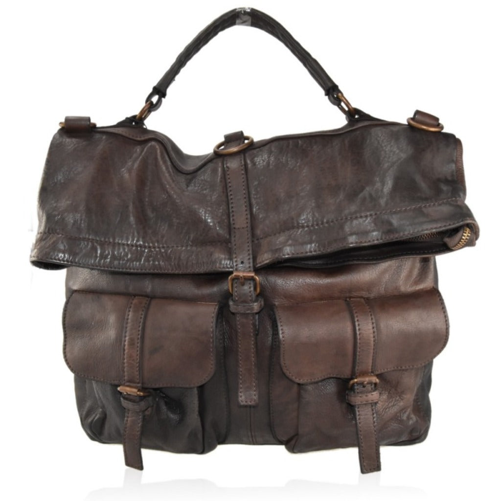 The Liam backpack in dark brown