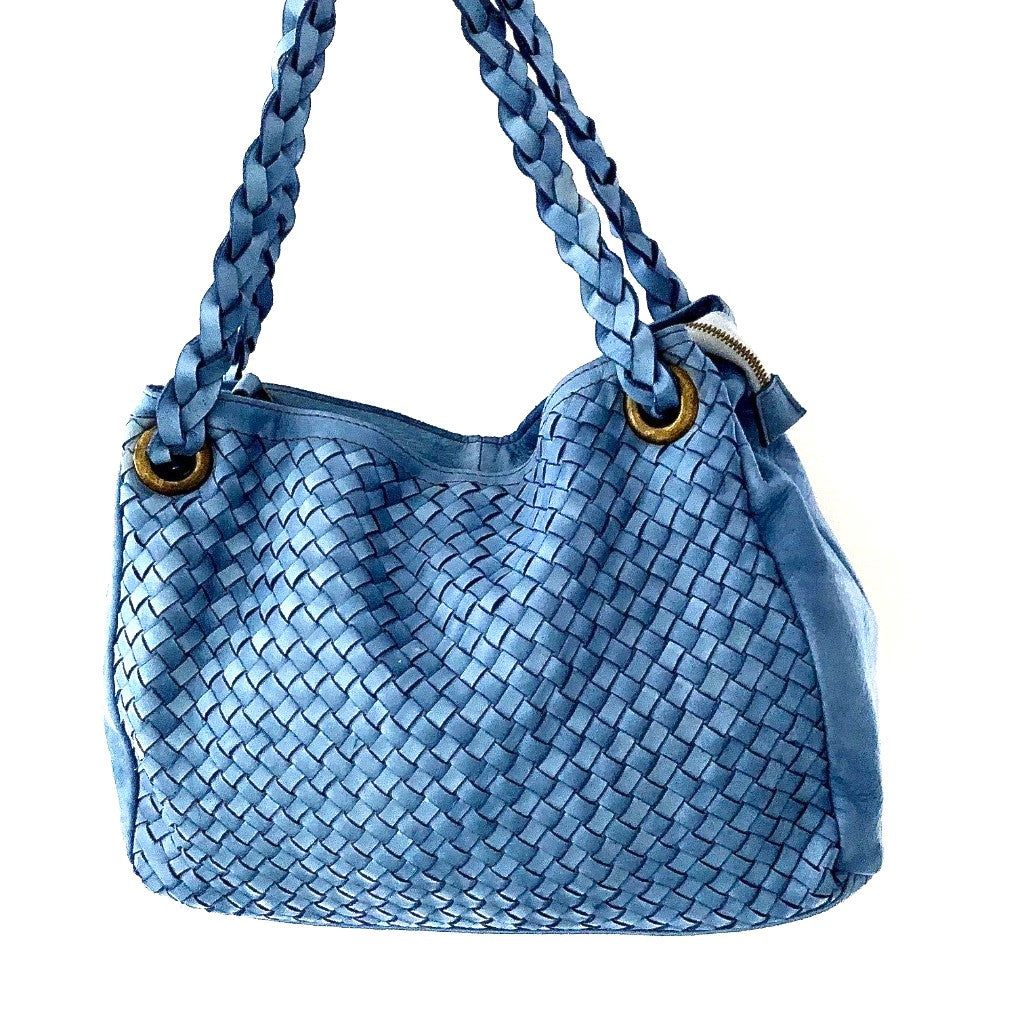Izzy vintage bag in sky blue