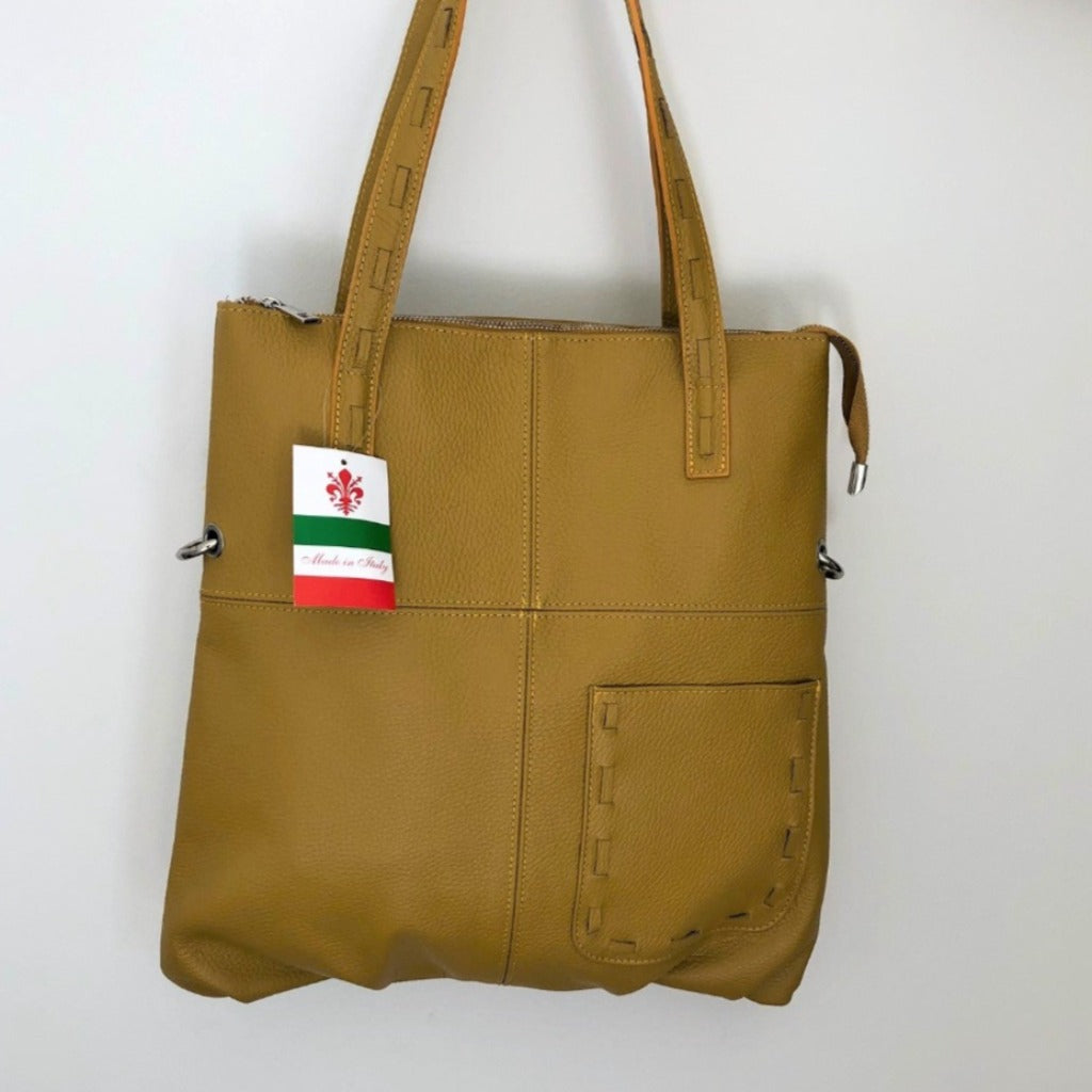 Sorella Handbags Kate bag in mustard yellow