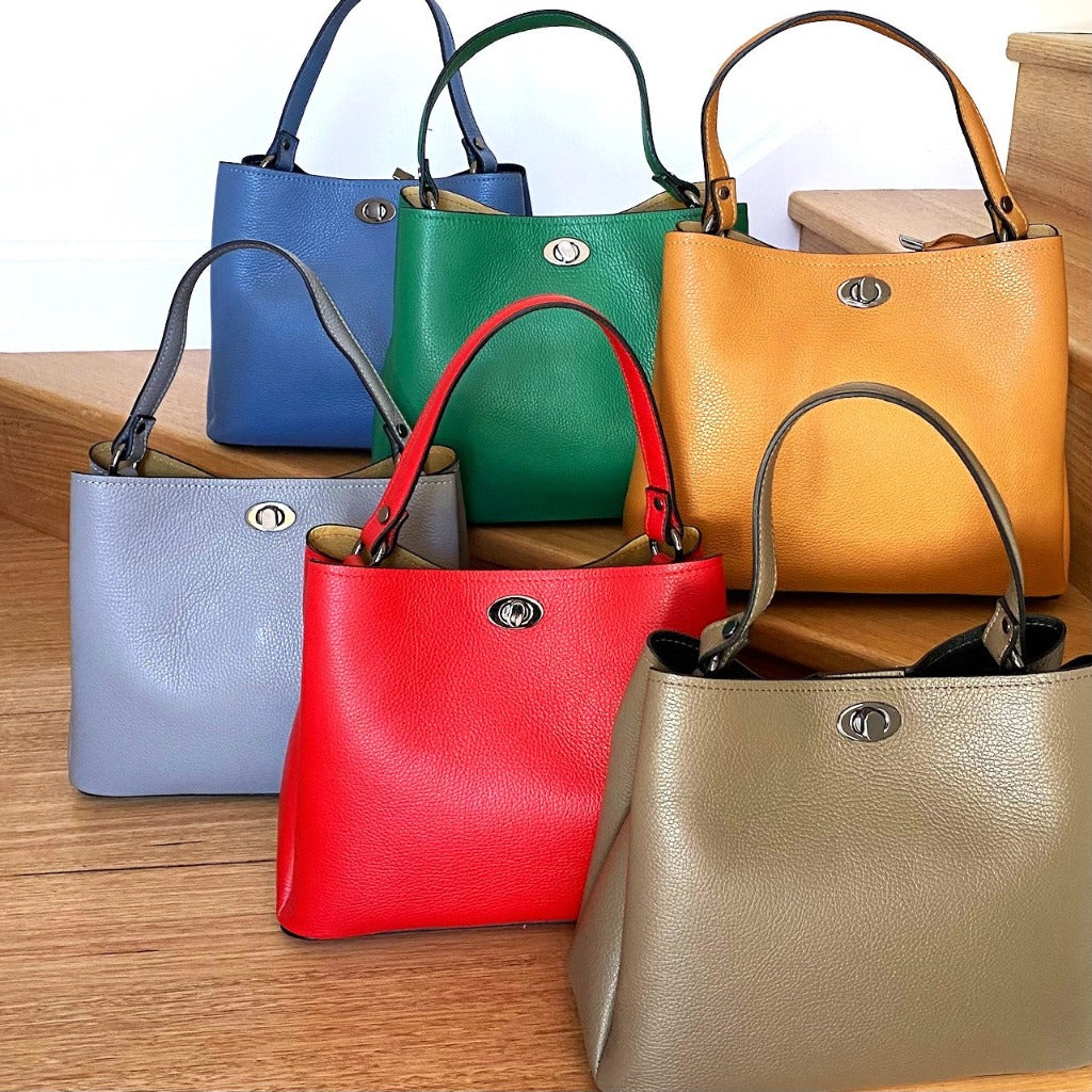 Multiple colours of the Maggie bags