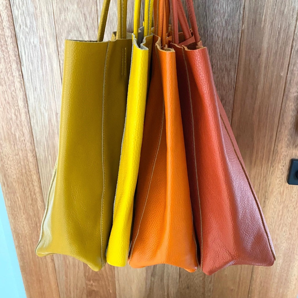 side view of Muzi bags 