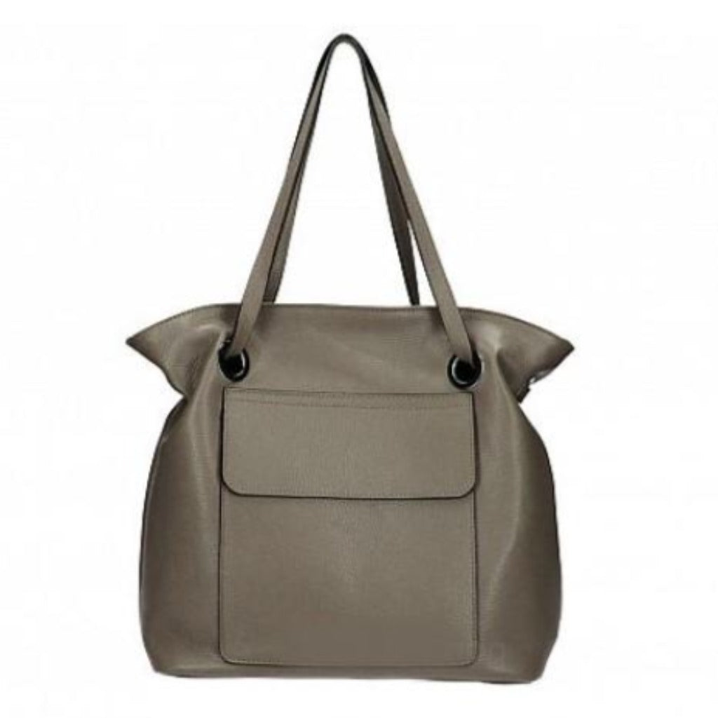 The Priscilla shoulder bag in dark taupe