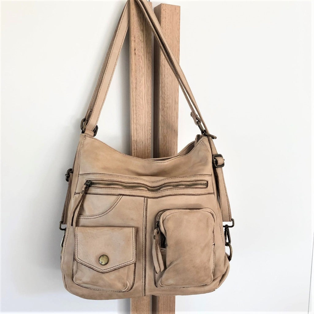 Serena vintage bag in taupe